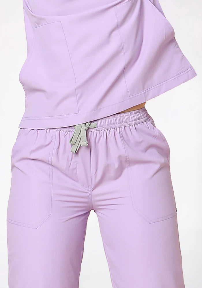 Women's Scrubs - Classic 5 Pockets Color Pastel Lilac