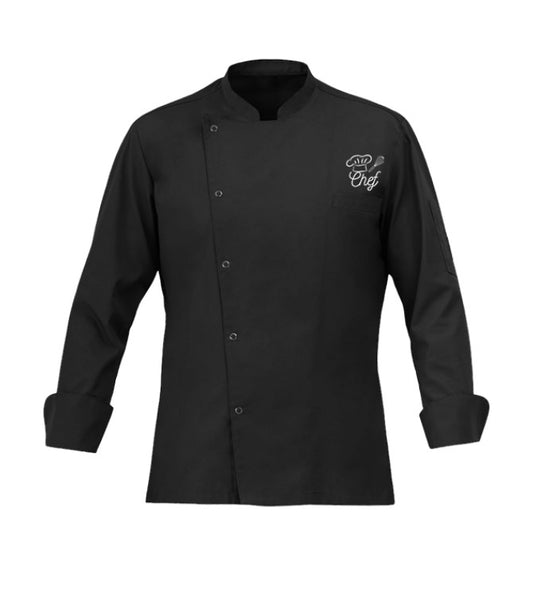 SnapFit Custom Chef Coat - Color Black