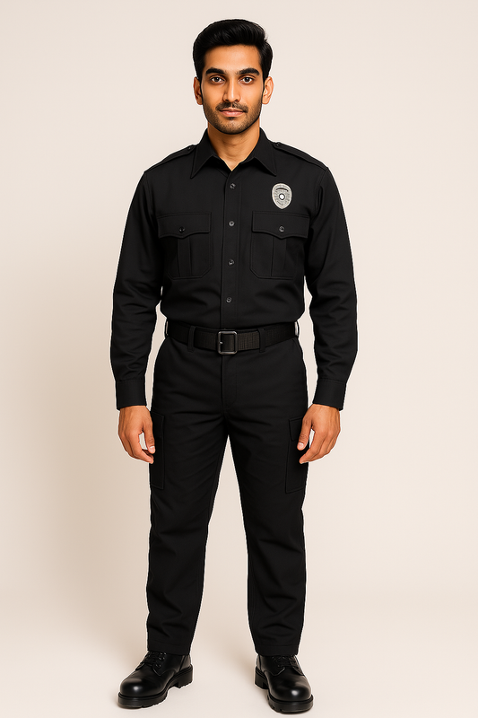 PrimeGuard Polo Security Guard Shirt - Color Black