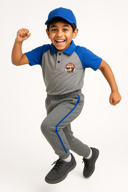 House T-shirt (Grey Base) - Color Blue