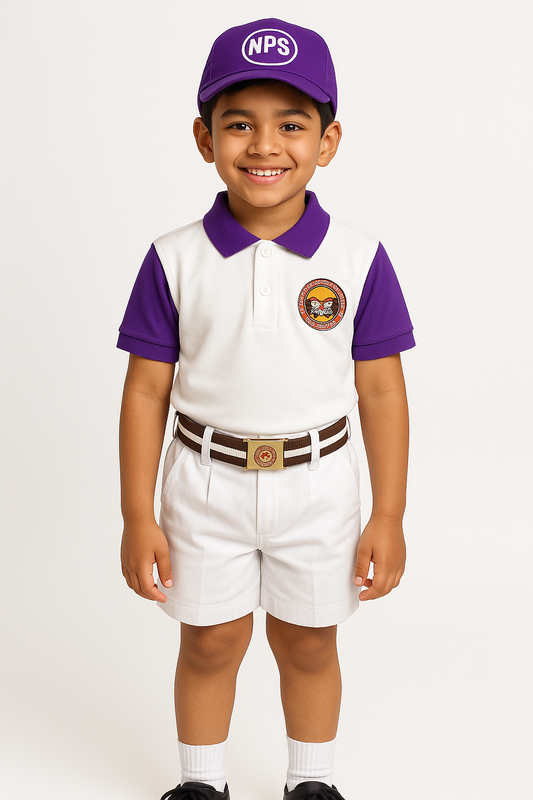 House T-shirt (White Base) - Color Purple