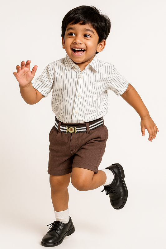 Half Pants - Color Brown