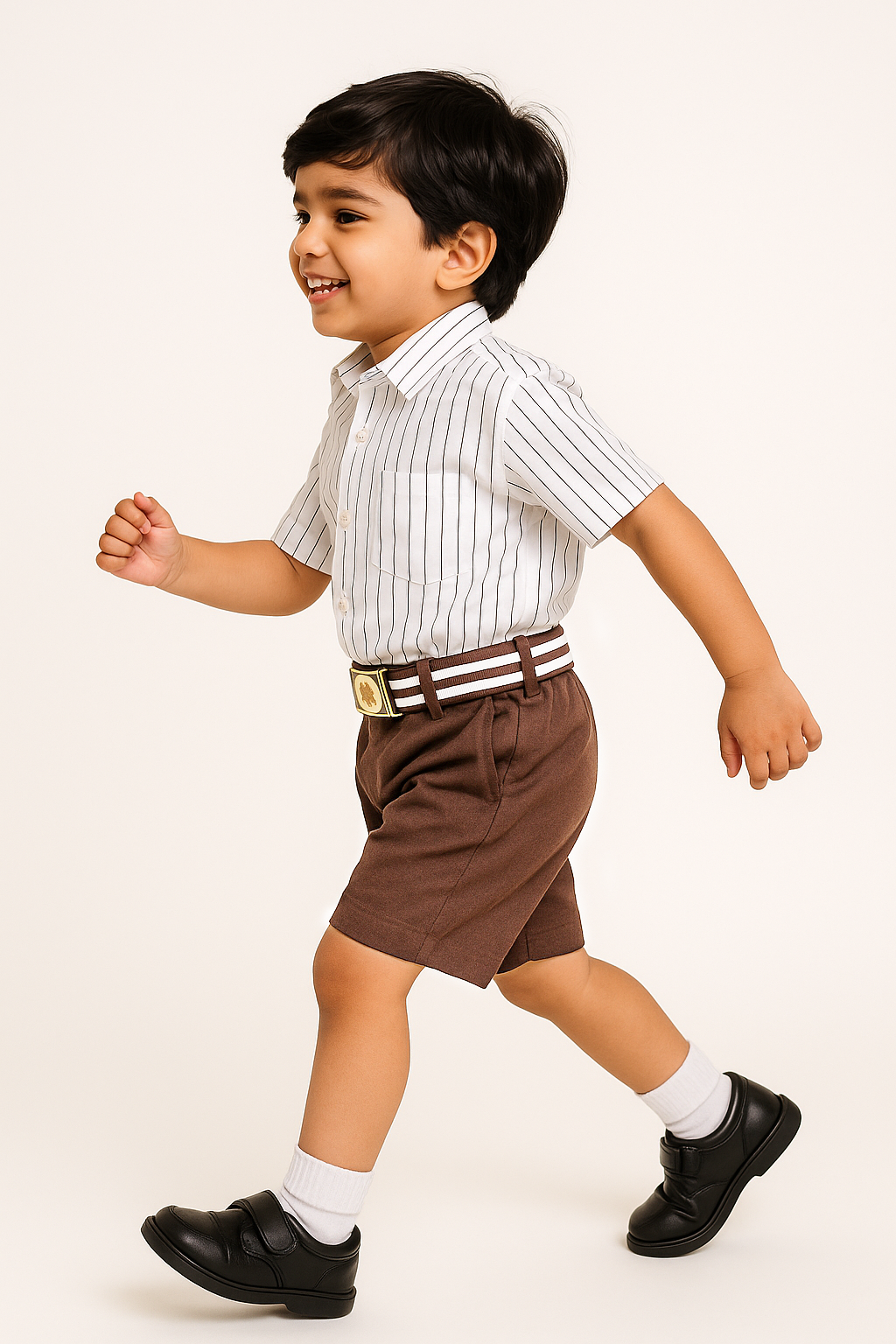 Half Pants - Color Brown