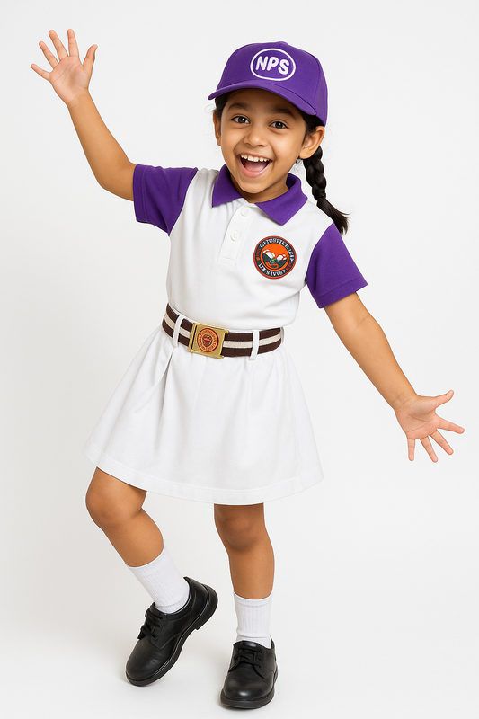 House T-shirt (White Base) - Color Purple