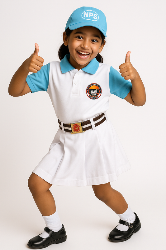 House T-shirt (White Base) - Color Blue