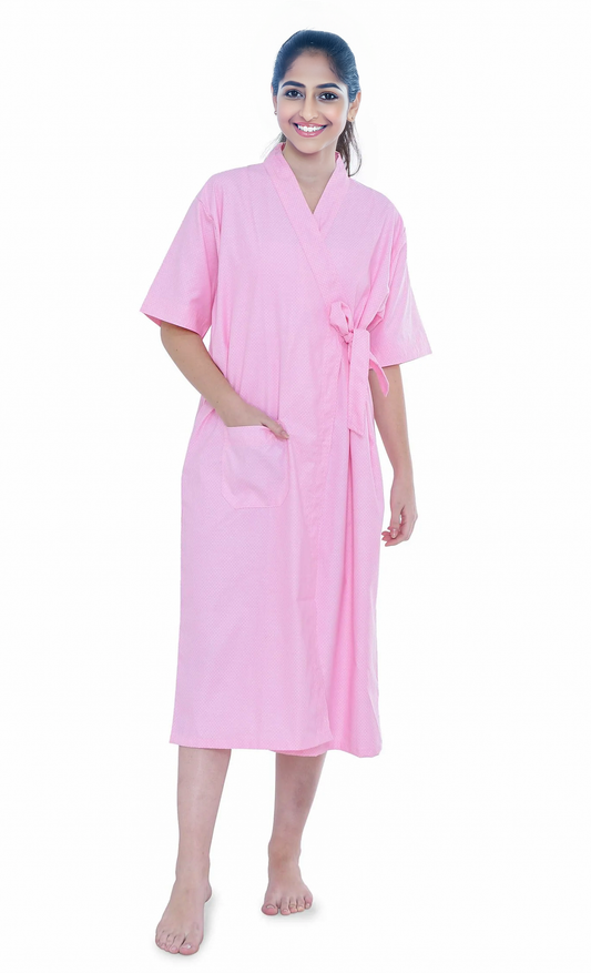 Patient Gowns - Color Pink Checks
