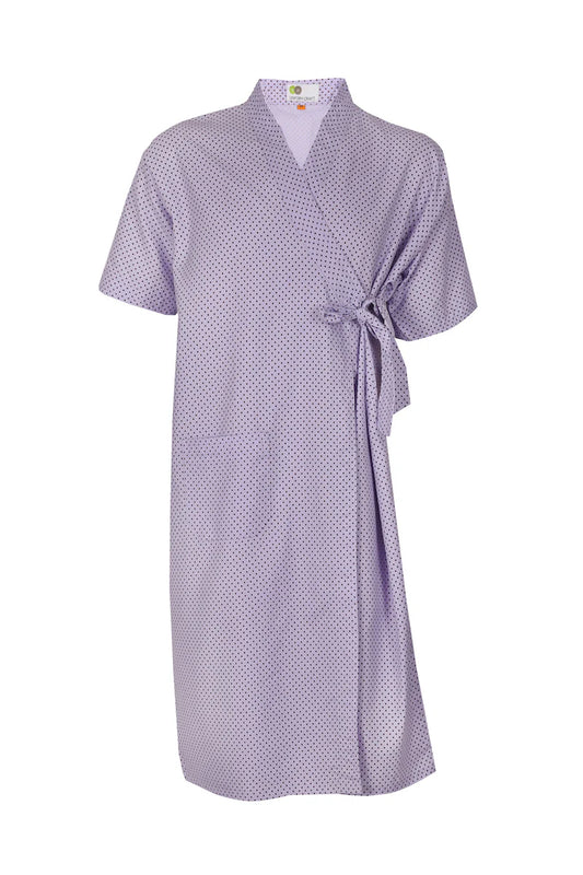 Patient Gowns - Color Purple Checks