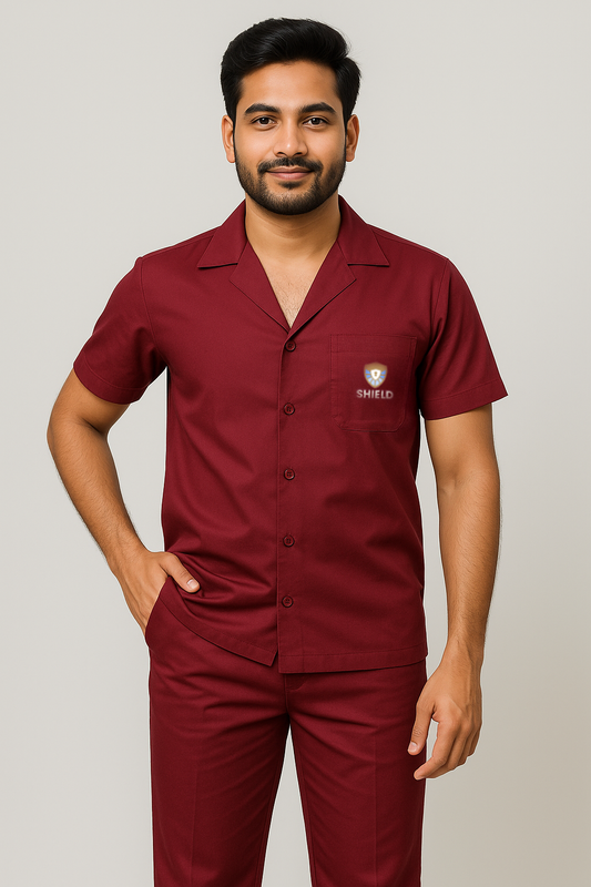 EliteRoute Classic Safari Suit Driver Uniforms - Color Maroon