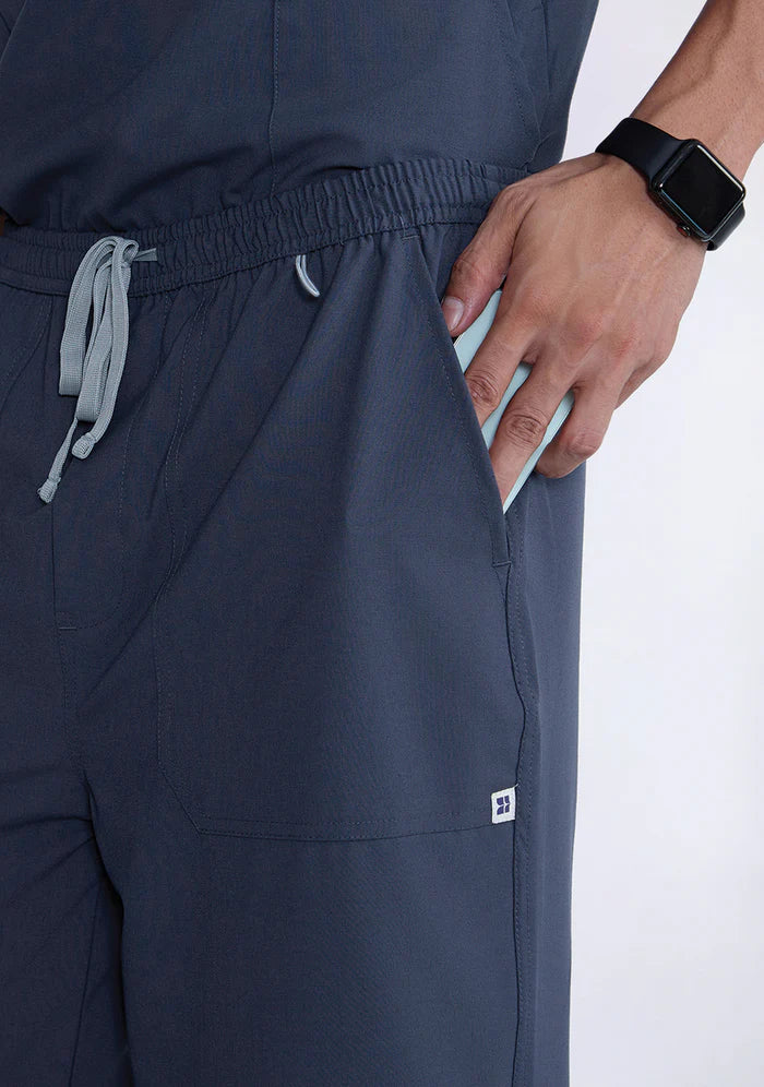 Men's Scrubs - Flex4 V-Neck Active Color Steel Grey