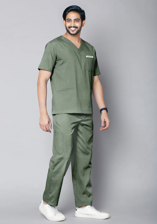 Men's Scrubs - Classic Color Olive