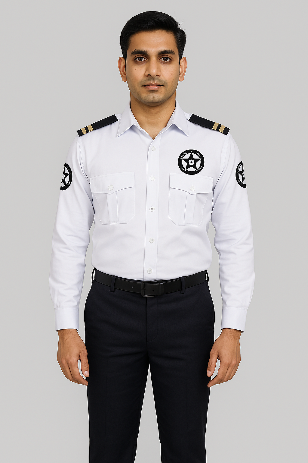 EasyShield Guard Polo Security Guard Shirt - Color White