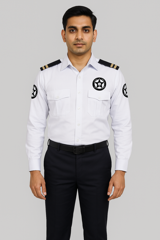 EasyShield Guard Polo Security Guard Shirt - Color White