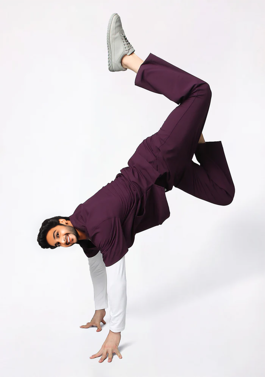 Men's Scrubs - Flex4 V-Neck Active Color Wine