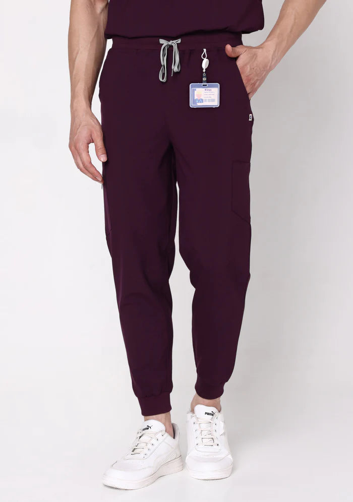 Men's Scrubs - Flex 4 Jogger Color Wine