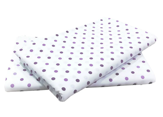Bedsheets - Color Purple Dots