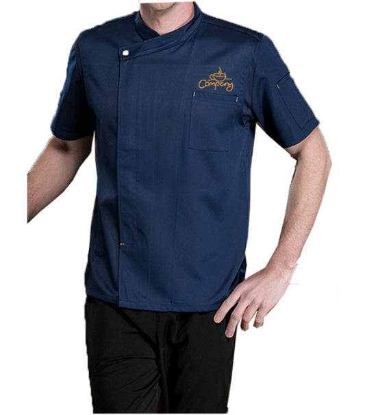 FormaFit Short Sleeve Coat - Color Navy Blue