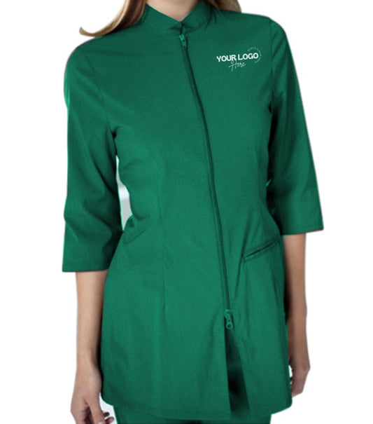 Salon Style Tunic - Color Sea Green