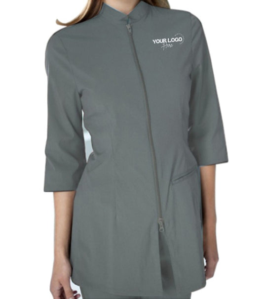 Salon Style Tunic - Color Grey