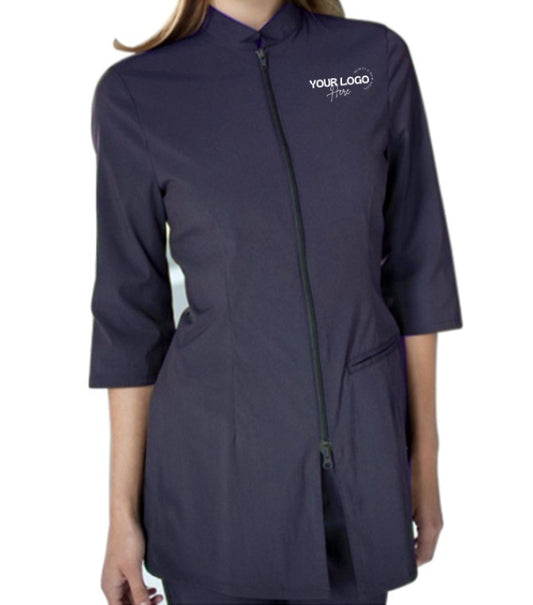 Salon Style Tunic - Color Navy Blue