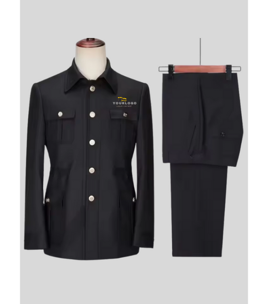 ComfortCruise Safari Suit Driver Uniforms - Color Black