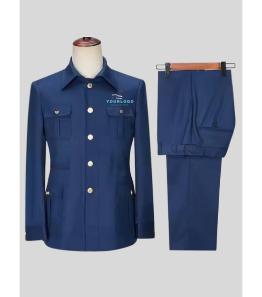 ComfortCruise Safari Suit Driver Uniforms - Color Dark Blue