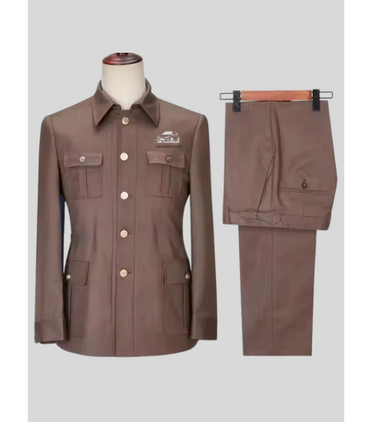 ComfortCruise Safari Suit Driver Uniforms - Color Brown