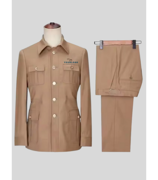 ComfortCruise Safari Suit Driver Uniforms - Color Dough Brown