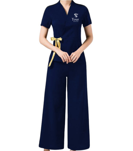 Stylist Pro Spa Uniform (2 Piece) - Color Navy Blue