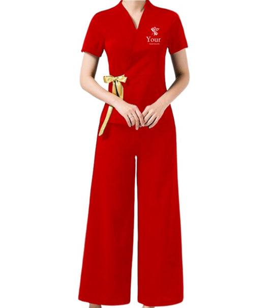 Stylist Pro Spa Uniform (2 Piece) - Color Red