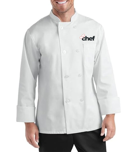 CulinaryBasics Full Sleeve Coat - Color White