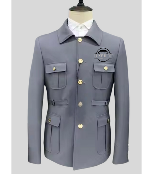 PrimeSafari Elite Top Driver Uniforms - Color Grey