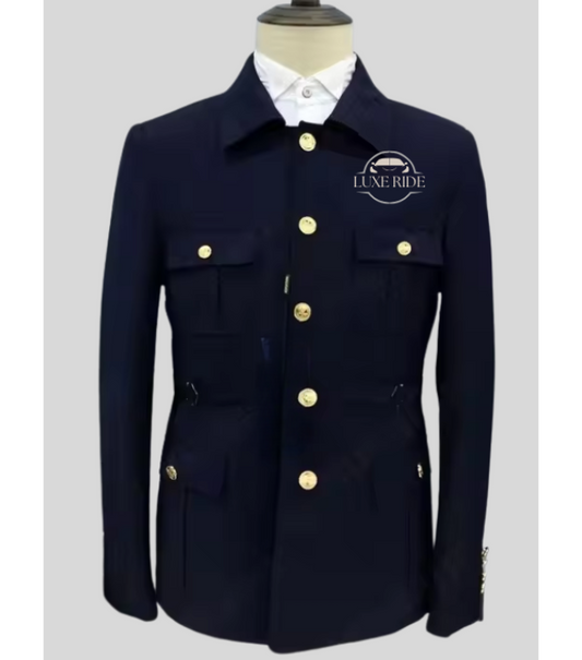 PrimeSafari Elite Top Driver Uniforms - Color Navy Blue