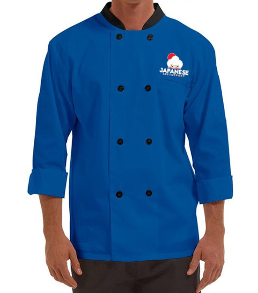ChefRegal 3/4 Sleeve Chef Coat - Color Polo Blue