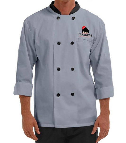 ChefRegal 3/4 Sleeve Chef Coat - Color Grey