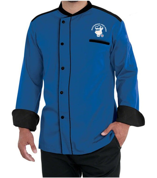 DuoEdge Chef Coat - Color Navy Blue