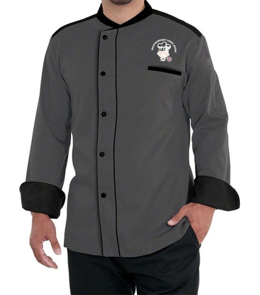 DuoEdge Chef Coat - Color Dark Grey