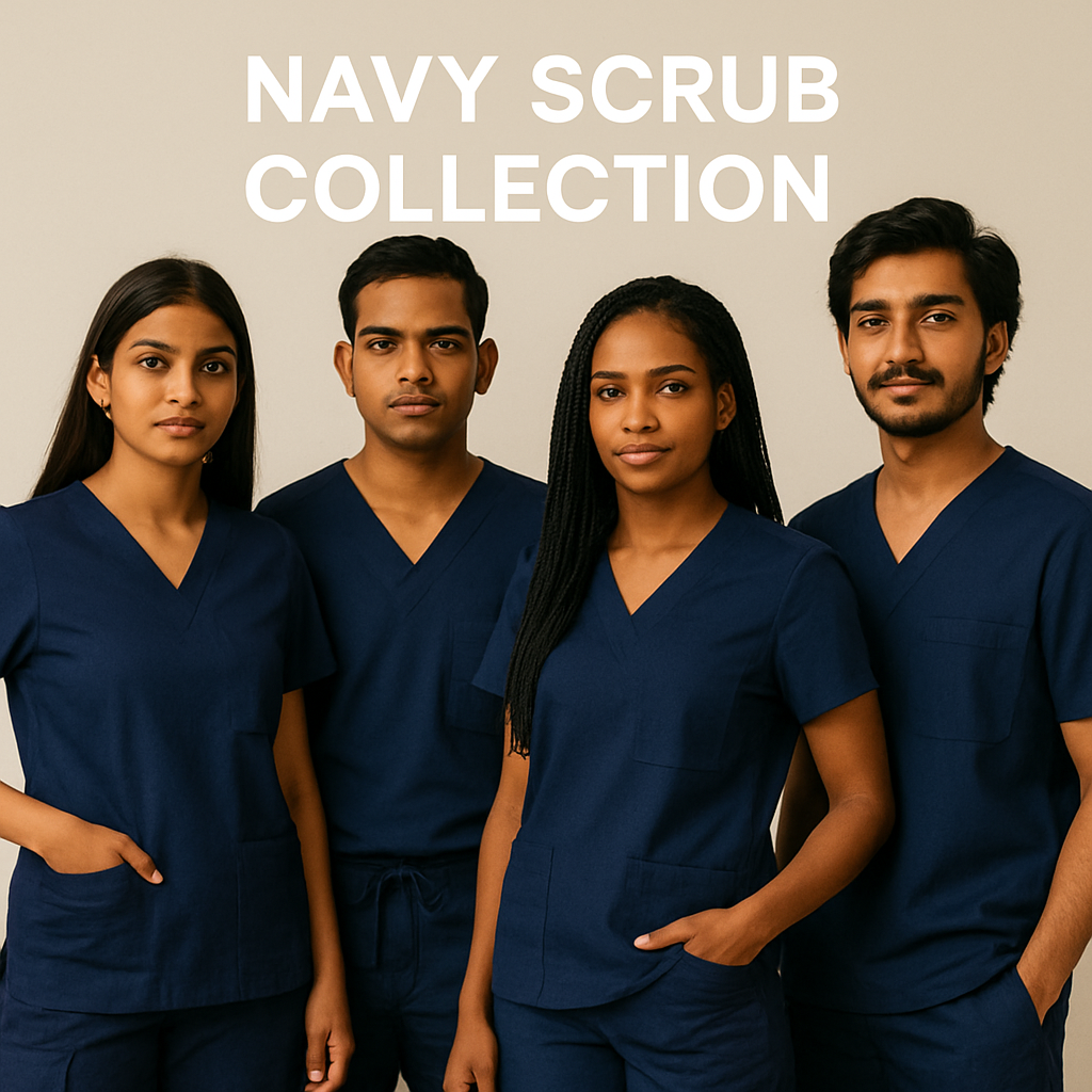 Navy Color Hospital Uniforms