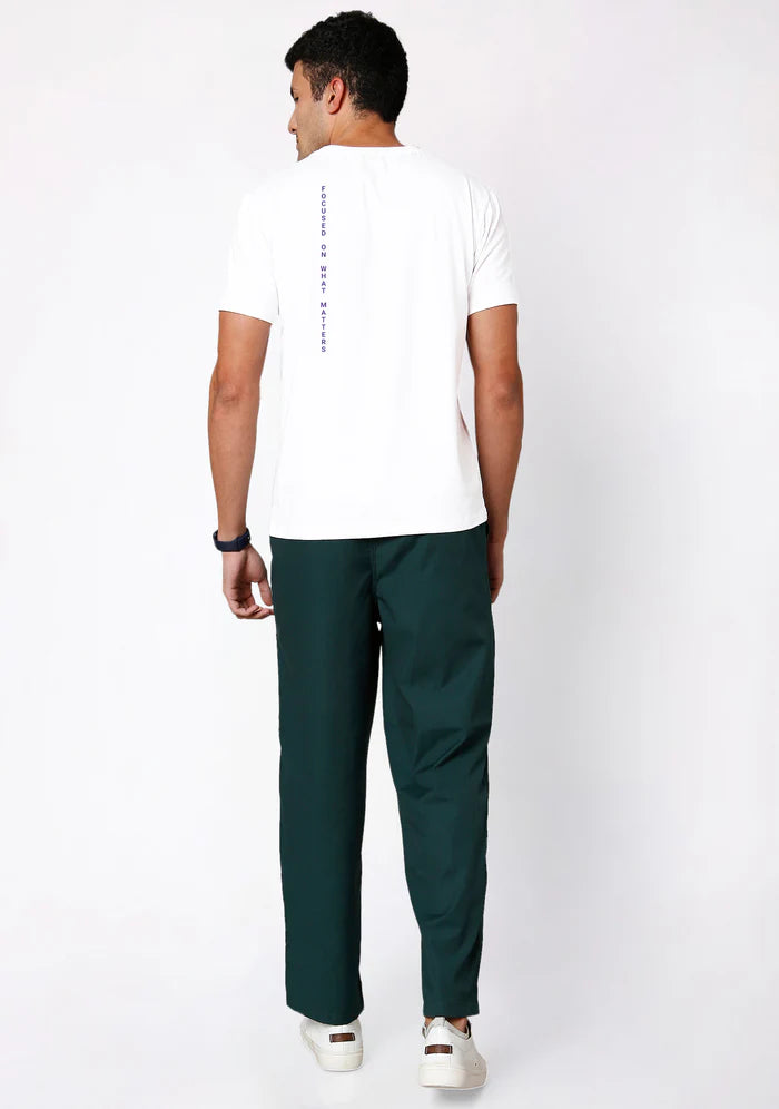 Men's Underscrubs Half Sleeves - Color White