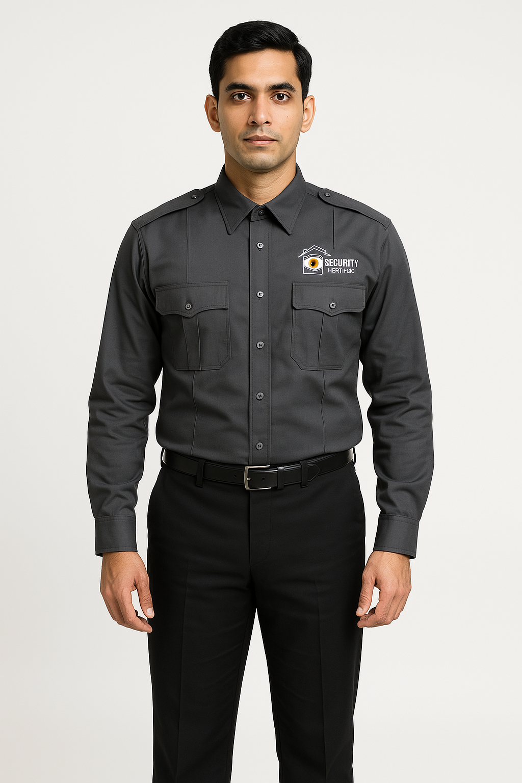 SecureStyle Polo Security Guard Shirt - Color Dark Grey