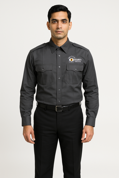 SecureStyle Polo Security Guard Shirt - Color Dark Grey