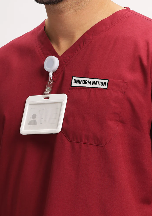 Men's Scrubs - Classic Maroon