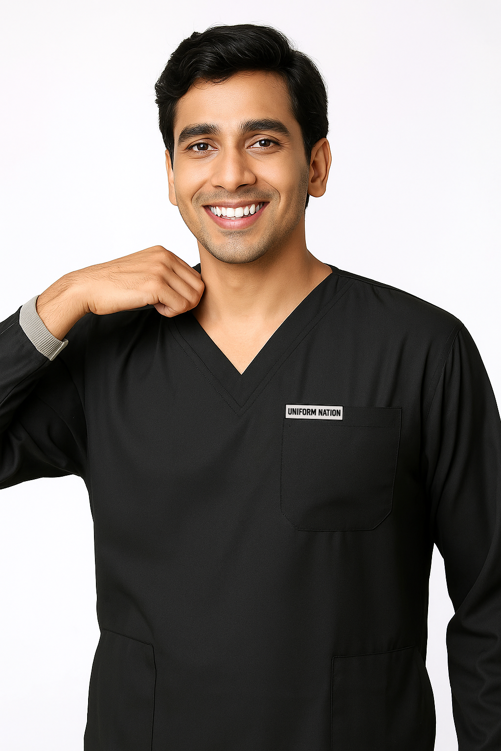 Men's Scrubs - Classic Longsleeves Color Navy