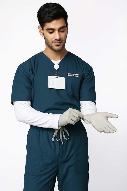 Men's Scrubs - Classic Forest Green