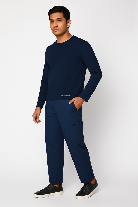 Men's Underscrubs Full Sleeves Color Navy