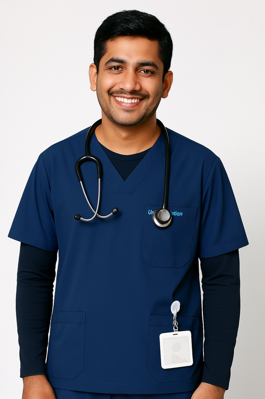 Men's Underscrubs Full Sleeves Color Navy