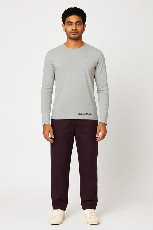 Men's Underscrubs Full Sleeves Color Grey