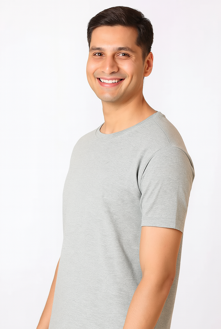 Men's Underscrubs Half Sleeves - Color Grey