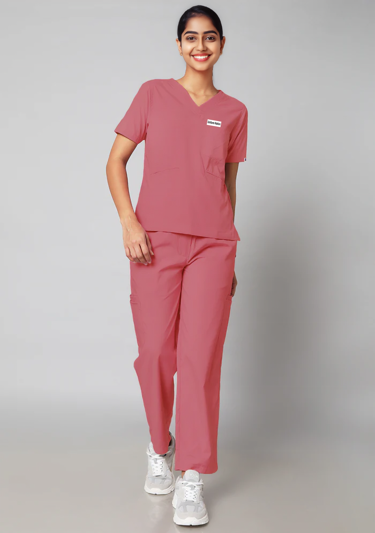 Women's Scrubs - Classic 10 Pockets Color Mauve