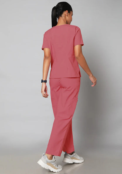 Women's Scrubs - Classic 10 Pockets Color Mauve