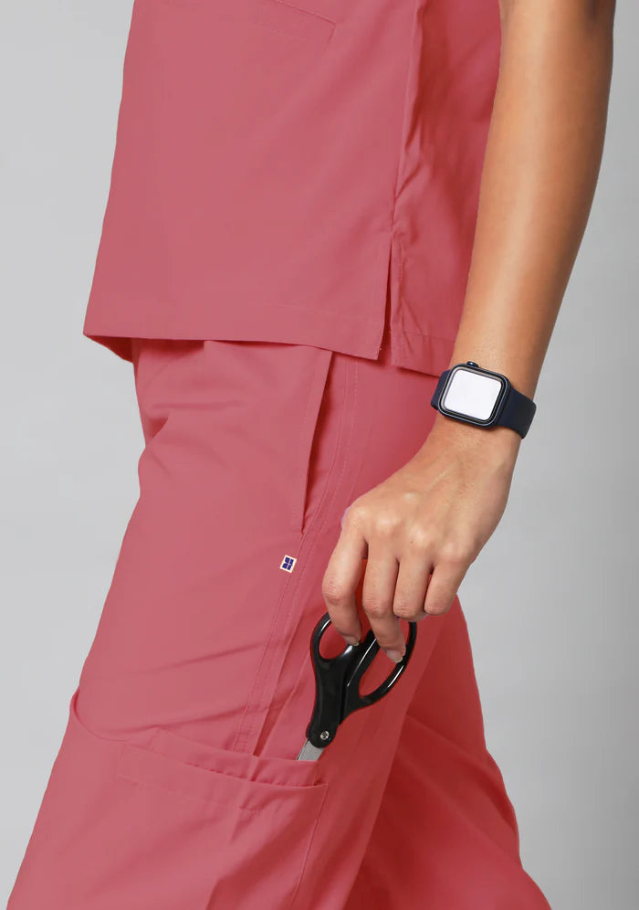 Women's Scrubs - Classic 10 Pockets Color Mauve